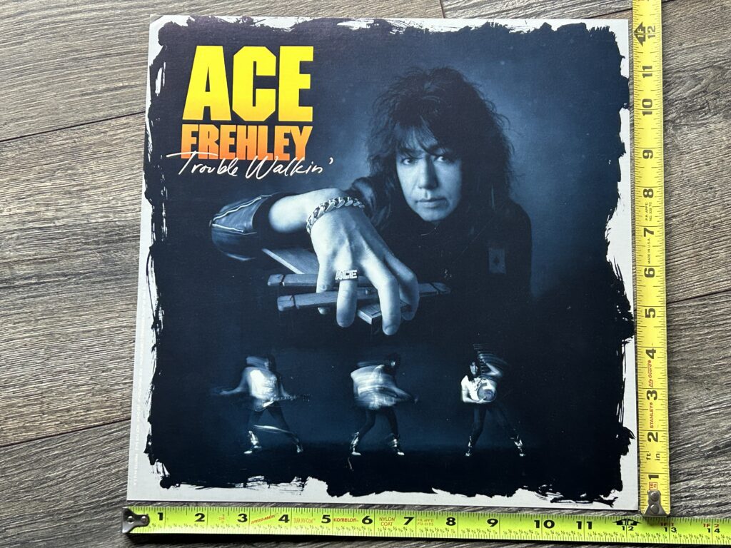 KISS Promo Flat Store Display ACE FREHLEY Trouble Walkin' 12x12 Vintage Kiss
