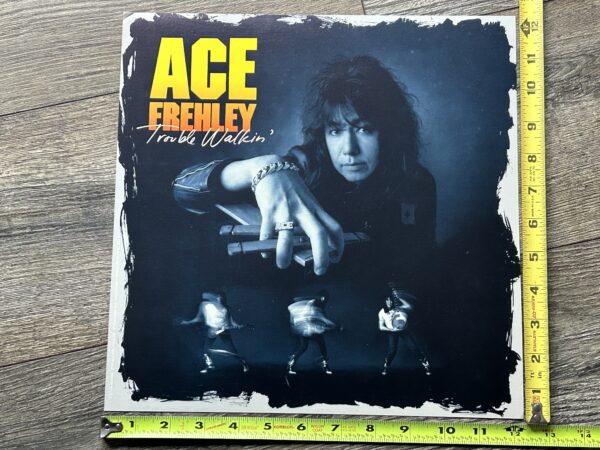 KISS Promo Flat Store Display ACE FREHLEY Trouble Walkin' 12x12 Vintage Kiss