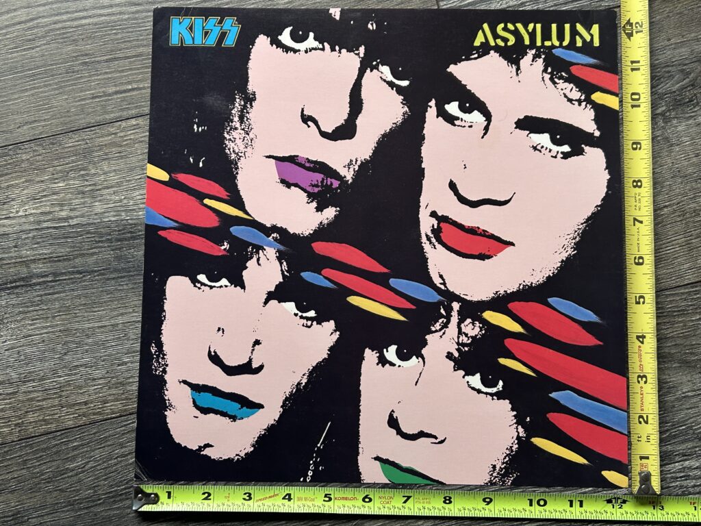 KISS Promo Flat Store Display ASYLUM 12x12 Mini Poster Vintage Kiss Carr Kulick