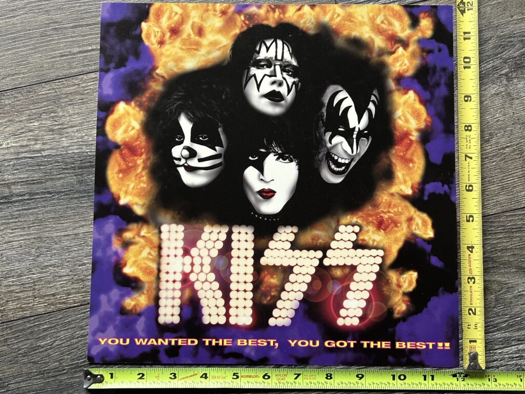KISS Promo Flat Store Display YOU WANTED THE BEST Alive 1 2 Reunion Vintage Kiss
