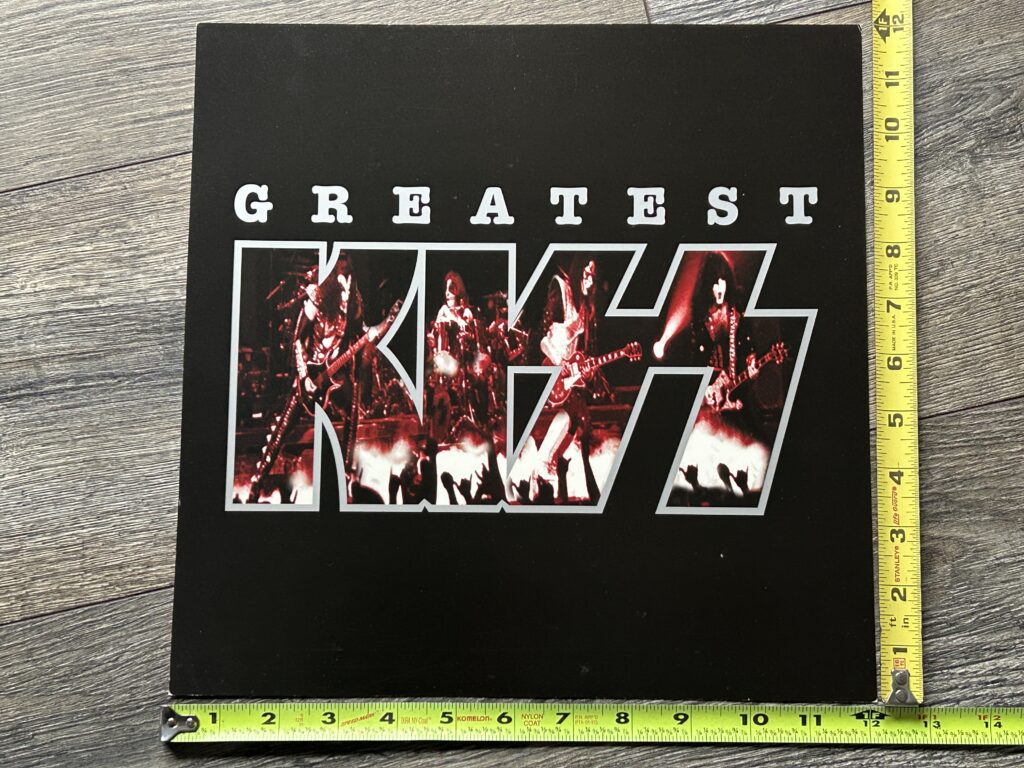 KISS Promo Flat Store Display GREATEST KISS 12x12 2side Mini Poster Vintage Kiss