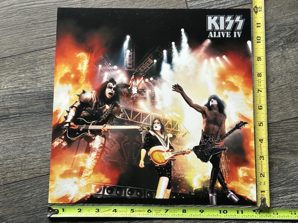 KISS Promo Flat Store Display ALIVE IV 2side 12x12 Mini Poster 2000 Vintage Kiss