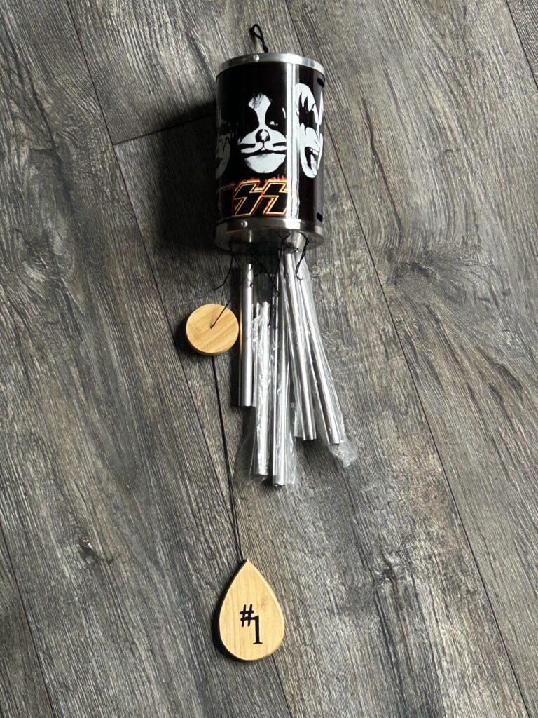 KISS Windchimes Custom Fan Made 22" Vintage Kiss Memorabilia Reunion Tour Era