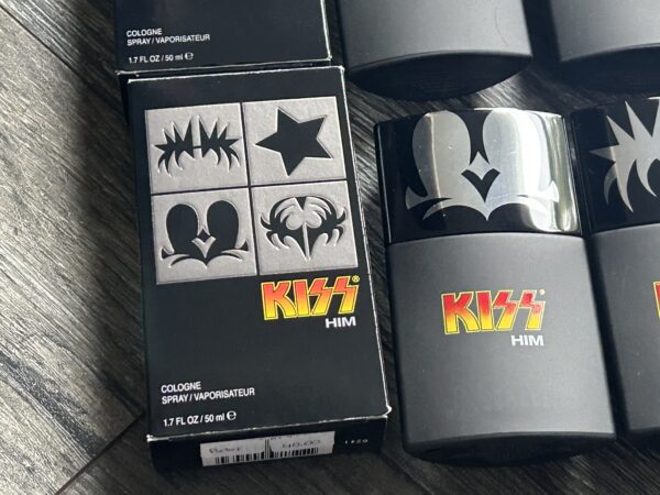 KISS Him Cologne 4pc Set Gene Paul Peter Ace 1.7oz Unused 2006 Kiss Memorabilia