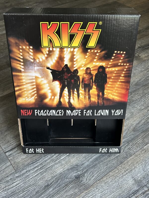 KISS Store Display Promo KISS FRAGRANCE Kiss Him Her Vintage Kiss Memorabilia