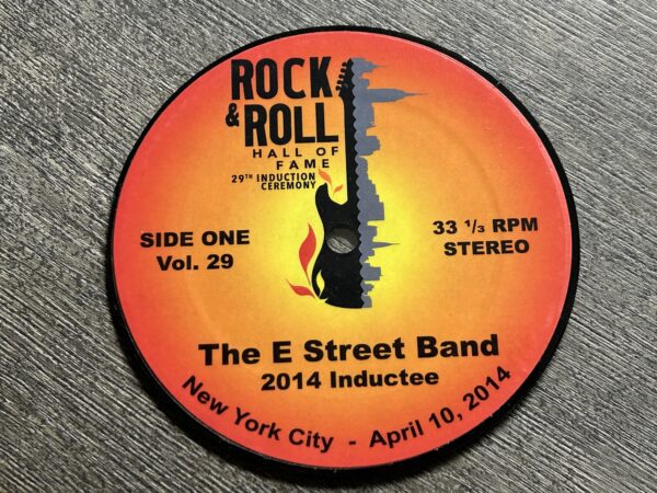 KISS Rock And Roll Hall Of Fame Induction Spindle Coaster 2014 Vintage Kiss