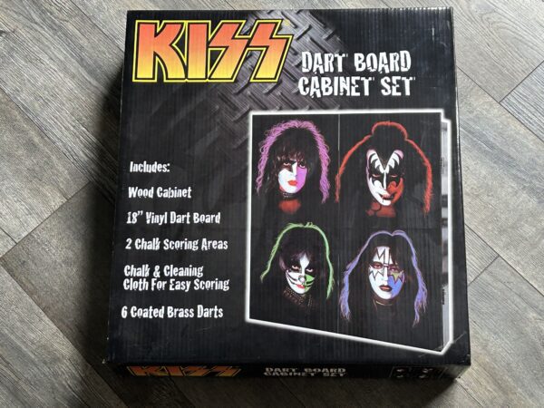 KISS Dart Board Cabinet Set 1978 Solo Albums Faces Sealed Vintage Kiss 2007