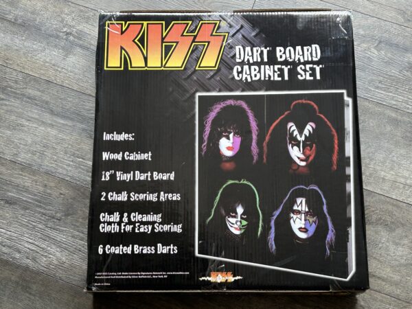 KISS Dart Board Cabinet Set 1978 Solo Albums Faces Sealed Vintage Kiss 2007