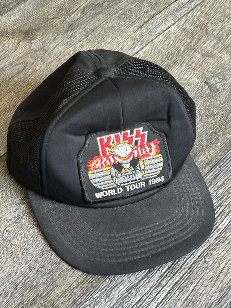 KISS Trucker Hat Lick It Up Tour 1984 Tank Patch UNWORN Vintage Kiss Memorabilia