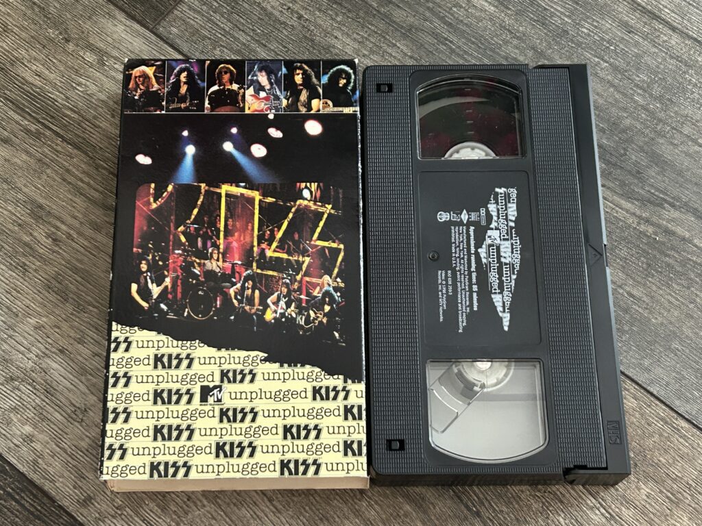 KISS VHS Video Tape KISS MTV Unplugged 1996 Reunion Vintage Kiss Memorabilia