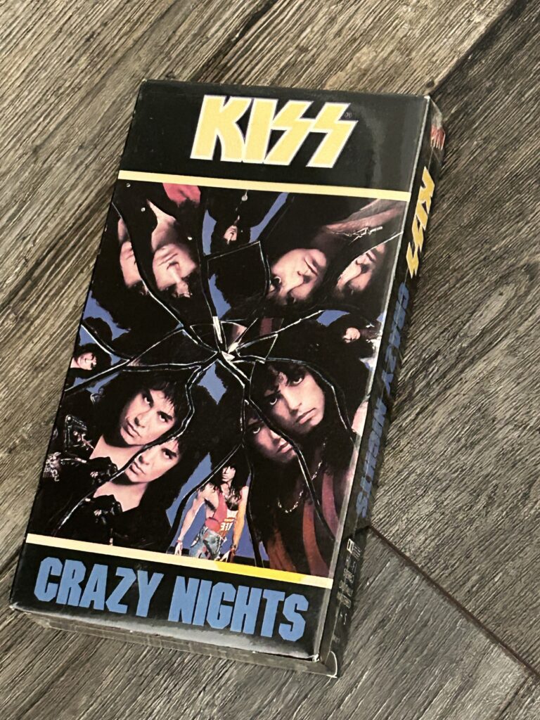 KISS VHS Video Tape Crazy Nights Re-Sealed Carr Kulick Vintage Kiss Memorabilia
