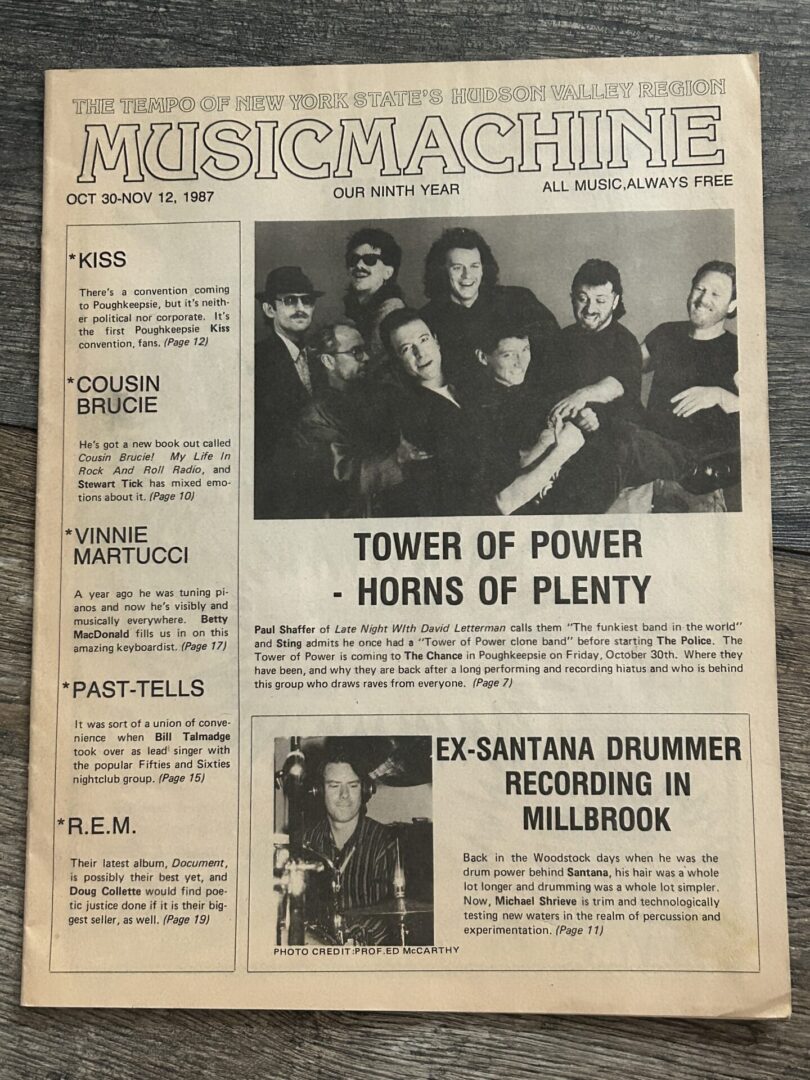 KISS Magazine Music Machine Poughkeepsie NY Kiss Convention Ad 1987 Vintage Kiss