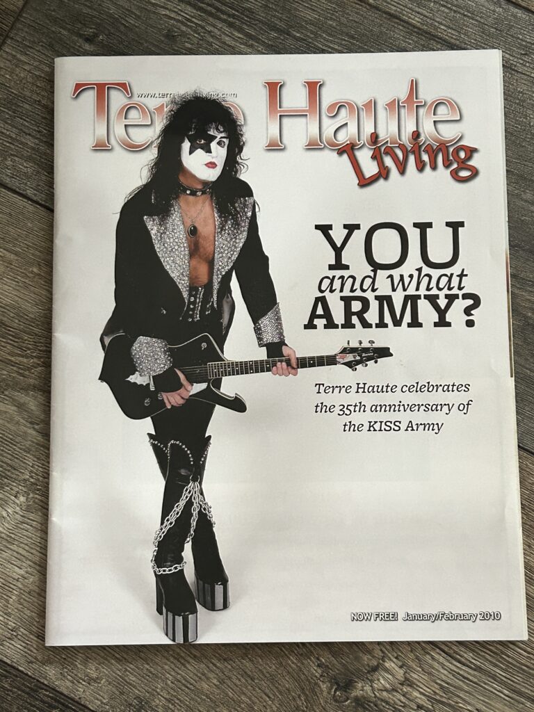 KISS Magazine Terre Haute Indiana Kiss Army Tribute Jan Feb 2010 Vintage Kiss