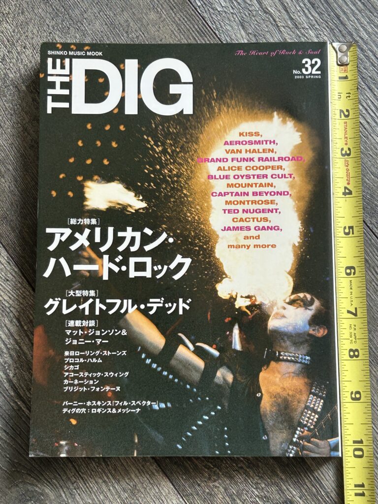 KISS Magazine The Dig #32 2003 Japan Japanese Vintage Kiss Shinko 1970's Aucoin