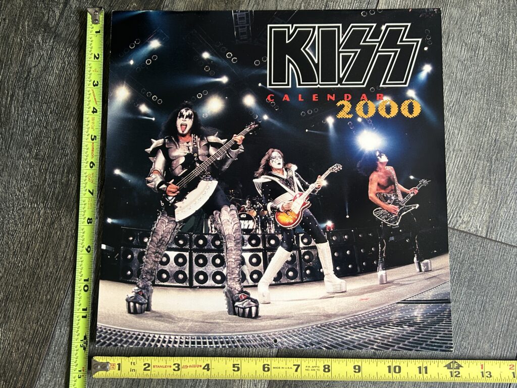 KISS Calendar 2000 Psycho Circus Concert Tour Vintage Kiss Memorabilia UNUSED