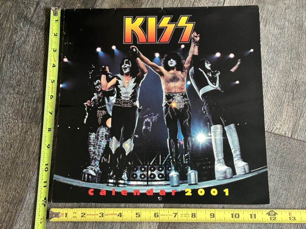 KISS Calendar 2001 Farewell Concert Tour Vintage Kiss Memorabilia UNUSED