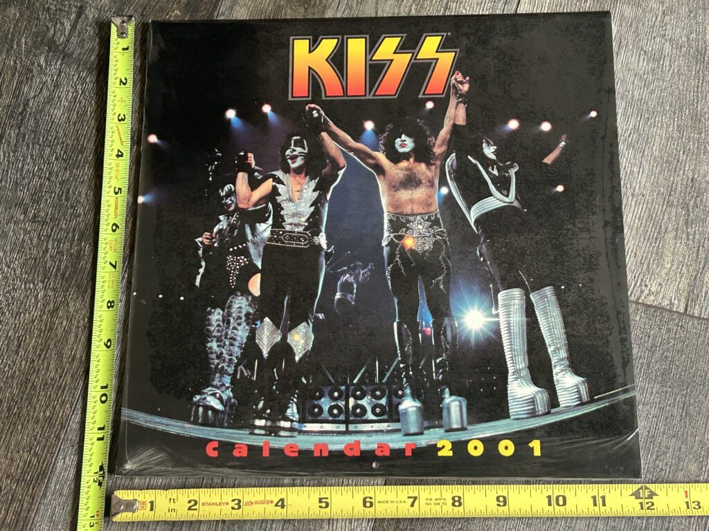 KISS Calendar 2001 SEALED Farewell Concert Tour Vintage Kiss Memorabilia
