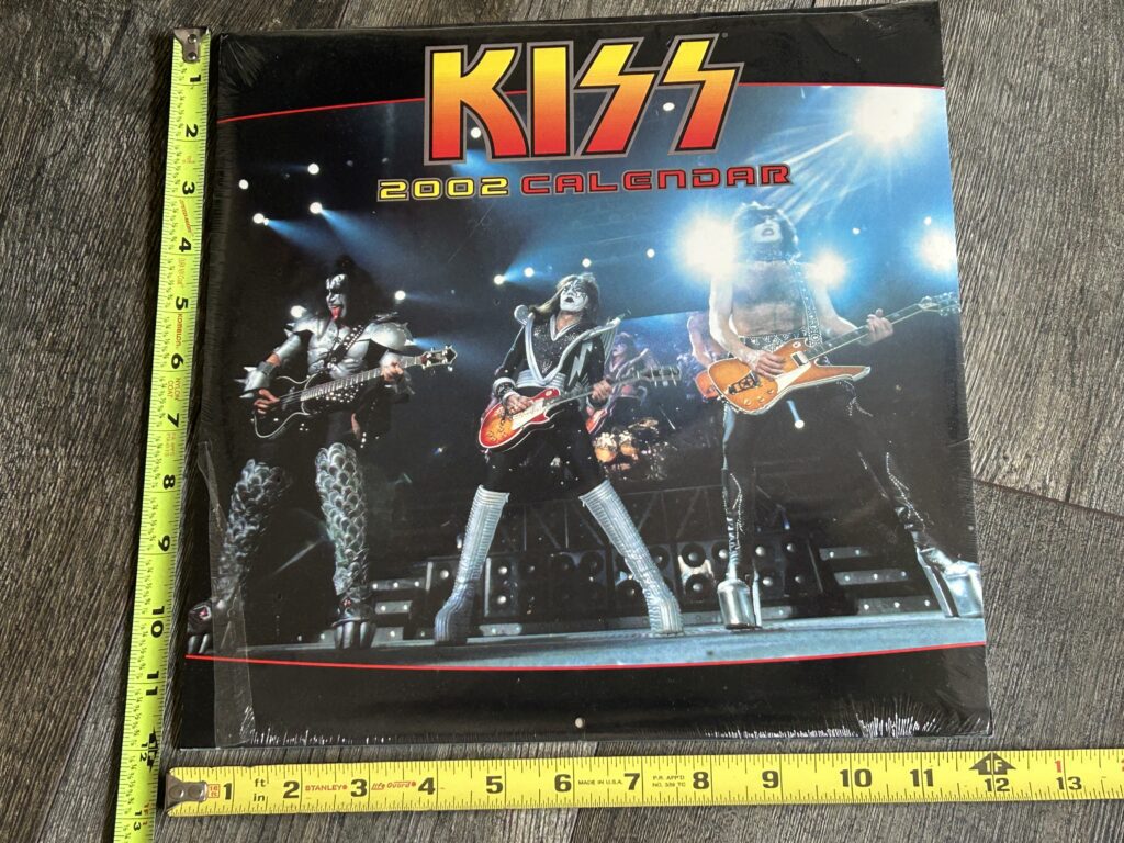 KISS Calendar 2002 SEALED Farewell Concert Tour Vintage Kiss Memorabilia