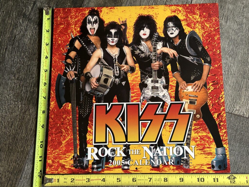 KISS Calendar 2005 Rock The Nation Concert Tour Vintage Kiss Memorabilia UNUSED
