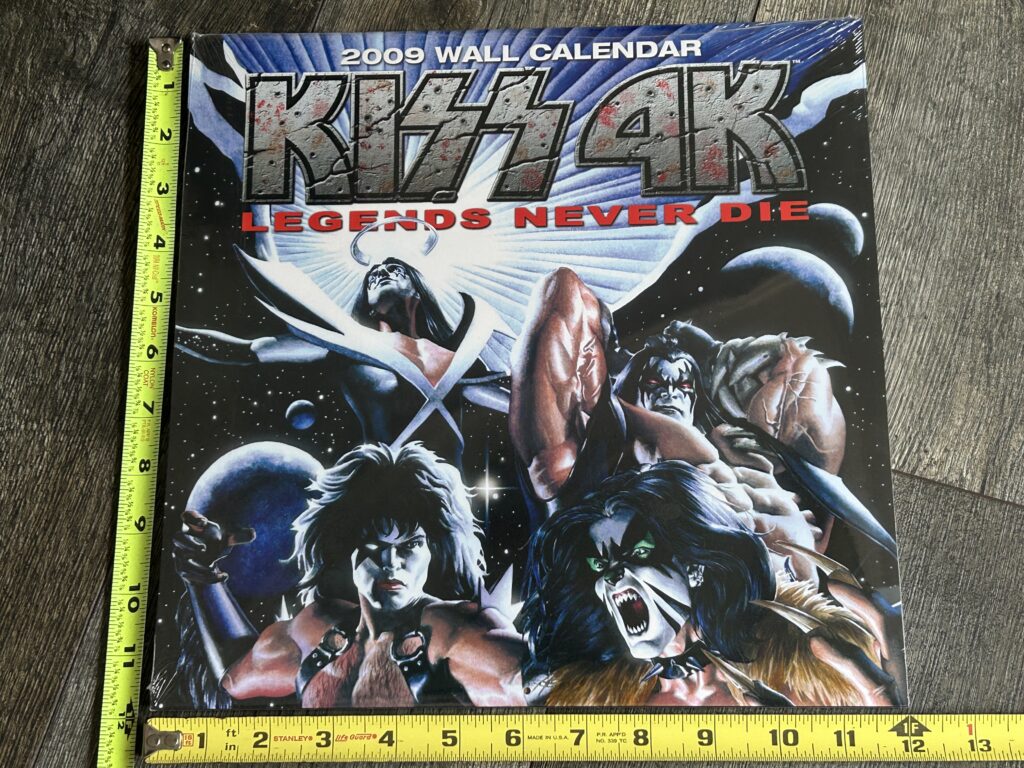 KISS Calendar 2009 Kiss 4K Legends Comic Art SEALED Vintage Kiss Memorabilia