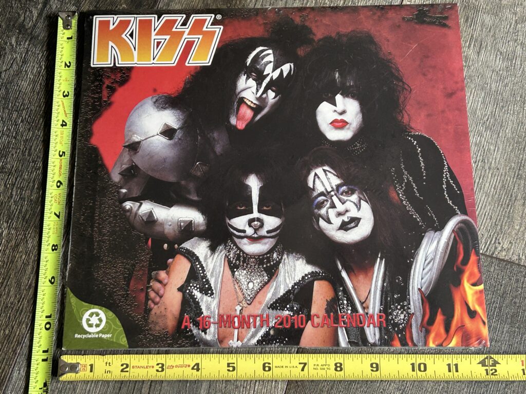 KISS Calendar 2010 SEALED Vintage Kiss Memorabilia 1970's Aucoin Era to 2000