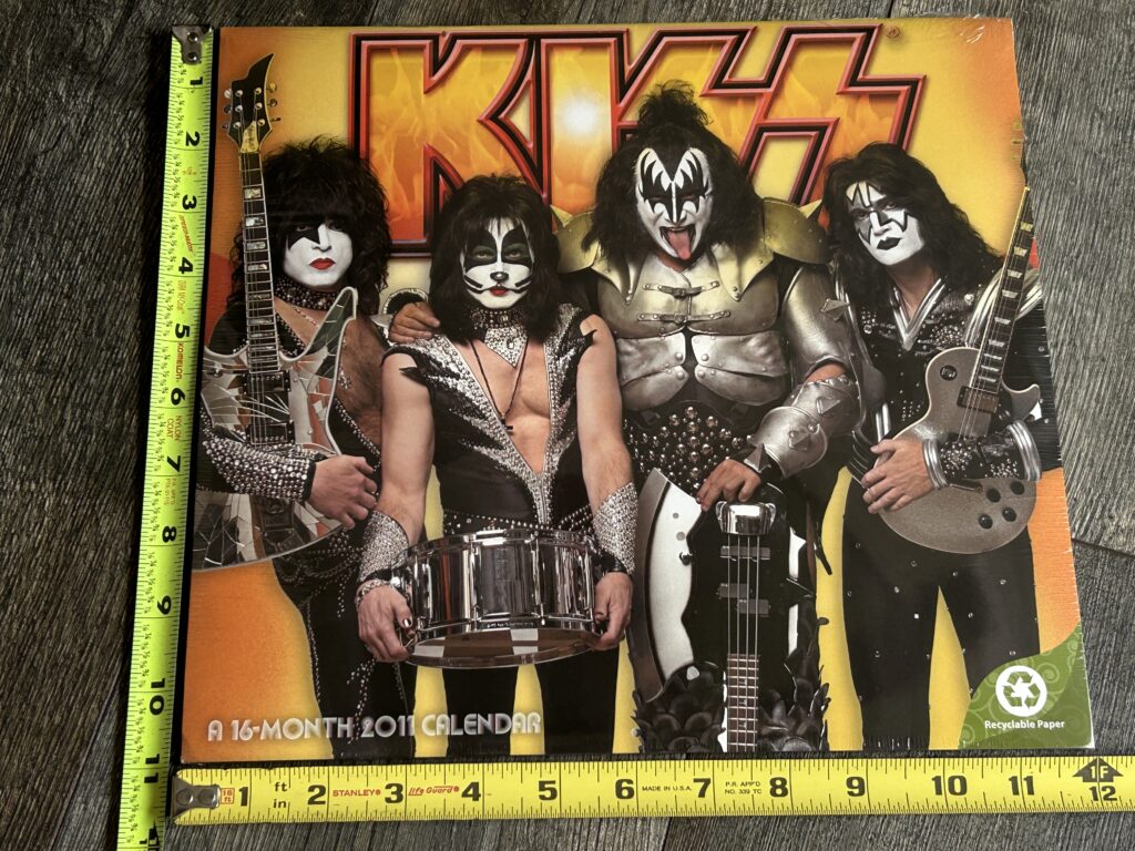 KISS Calendar 2011 1970's Aucoin to Sonic Boom SEALED Vintage Kiss Memorabilia