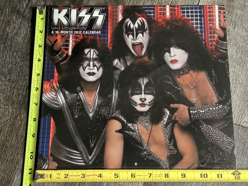 KISS Calendar 2012 SEALED Vintage Kiss Memorabilia Concert Tour & Group Pose