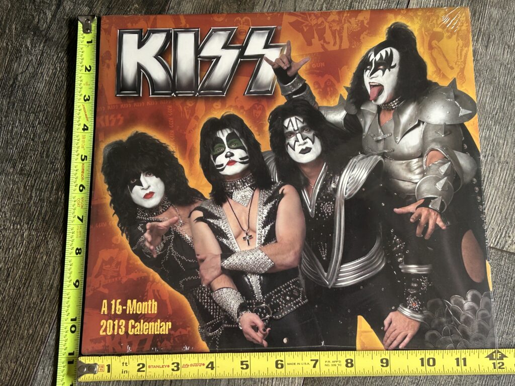 KISS Calendar 2013 SEALED Vintage Kiss Memorabilia Concert Tour & Group Pose