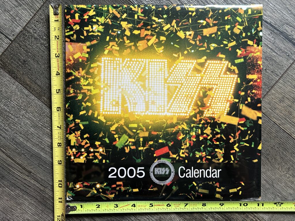 KISS Calendar 2005 SEALED 11"x11 Vintage Kiss Memorabilia Kiss World Australia
