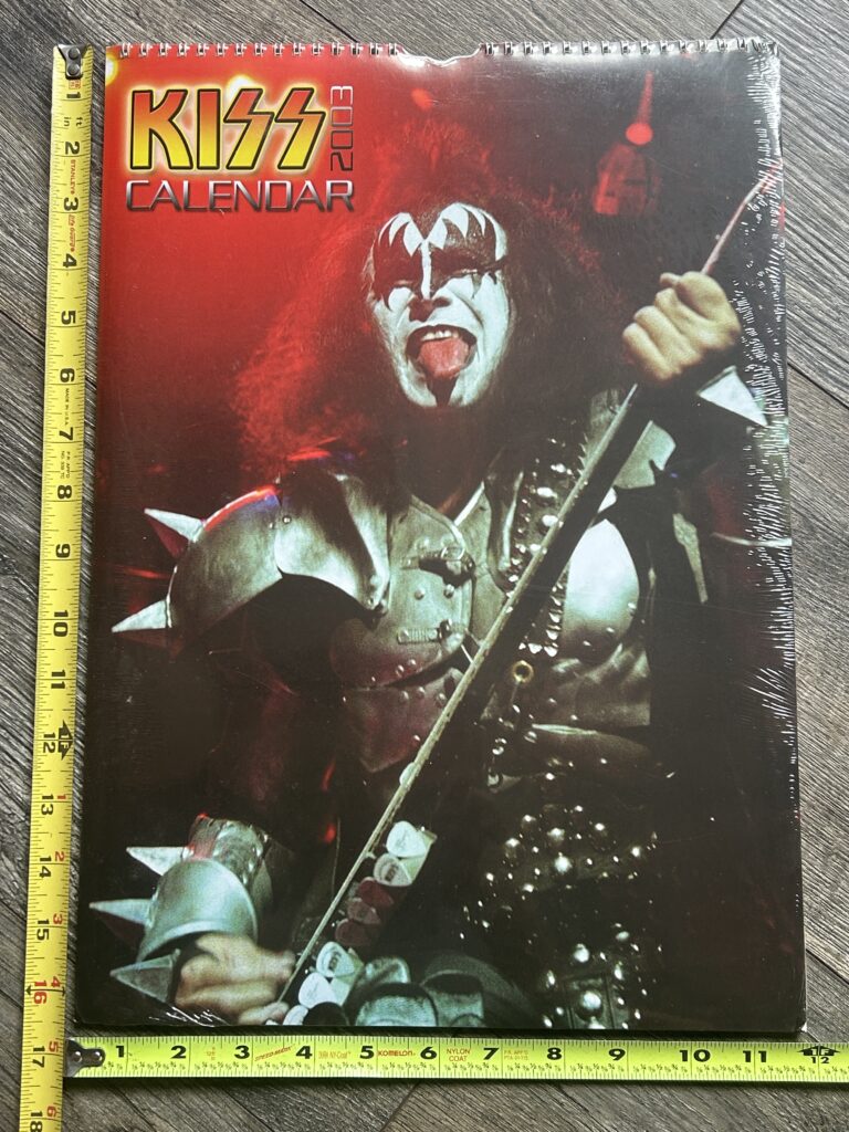 KISS Calendar 2003 Gene Simmons Concert SEALED 12x16.5 Vintage Kiss Memorabilia