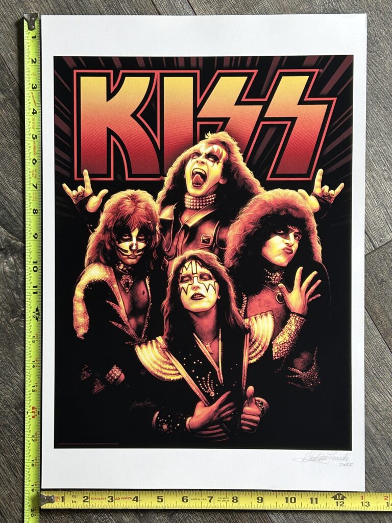 KISS Poster Print Prototype Destroyer Era Chris Franchi Artist Signed 2005