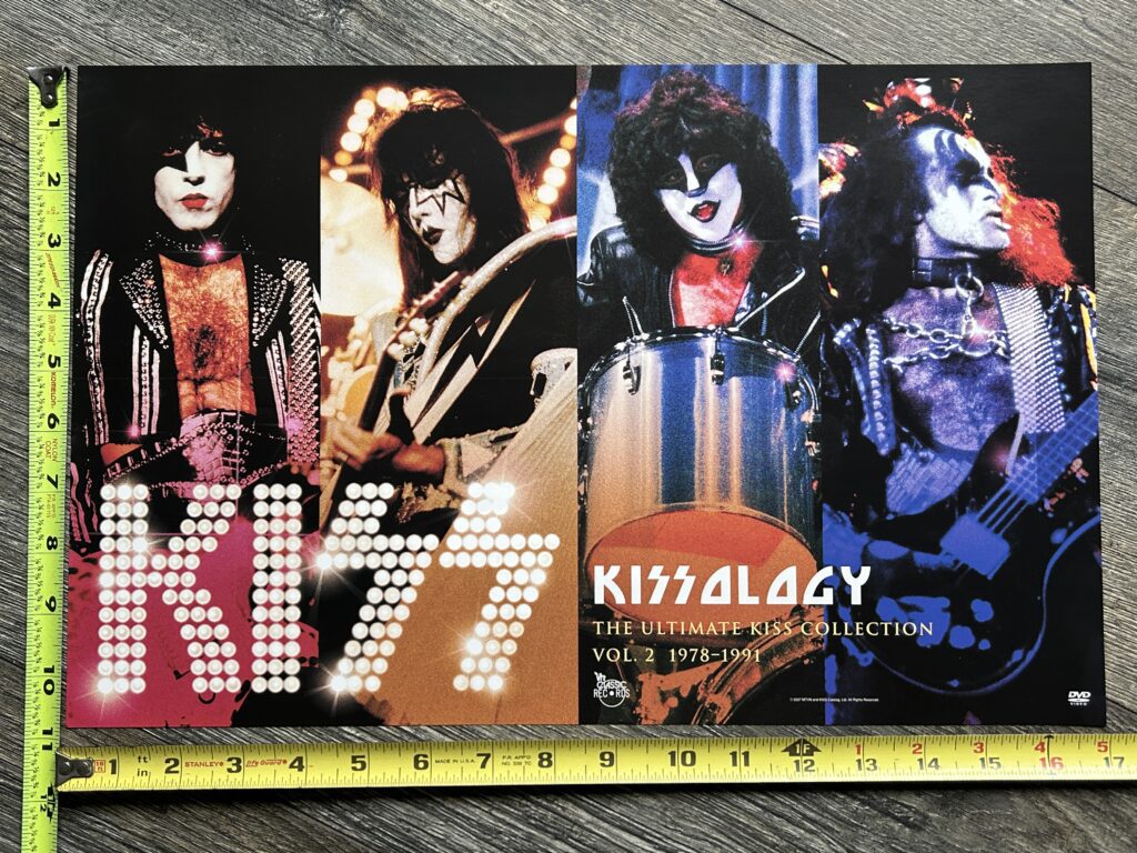 KISS Poster Kissology Volume 2 Promo 2sided Vintage Kiss Memorabilia Aucoin