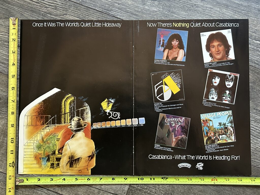 KISS Poster Promo Ad Advert Dynasty Casablanca Records 1979 Vintage Kiss Aucoin