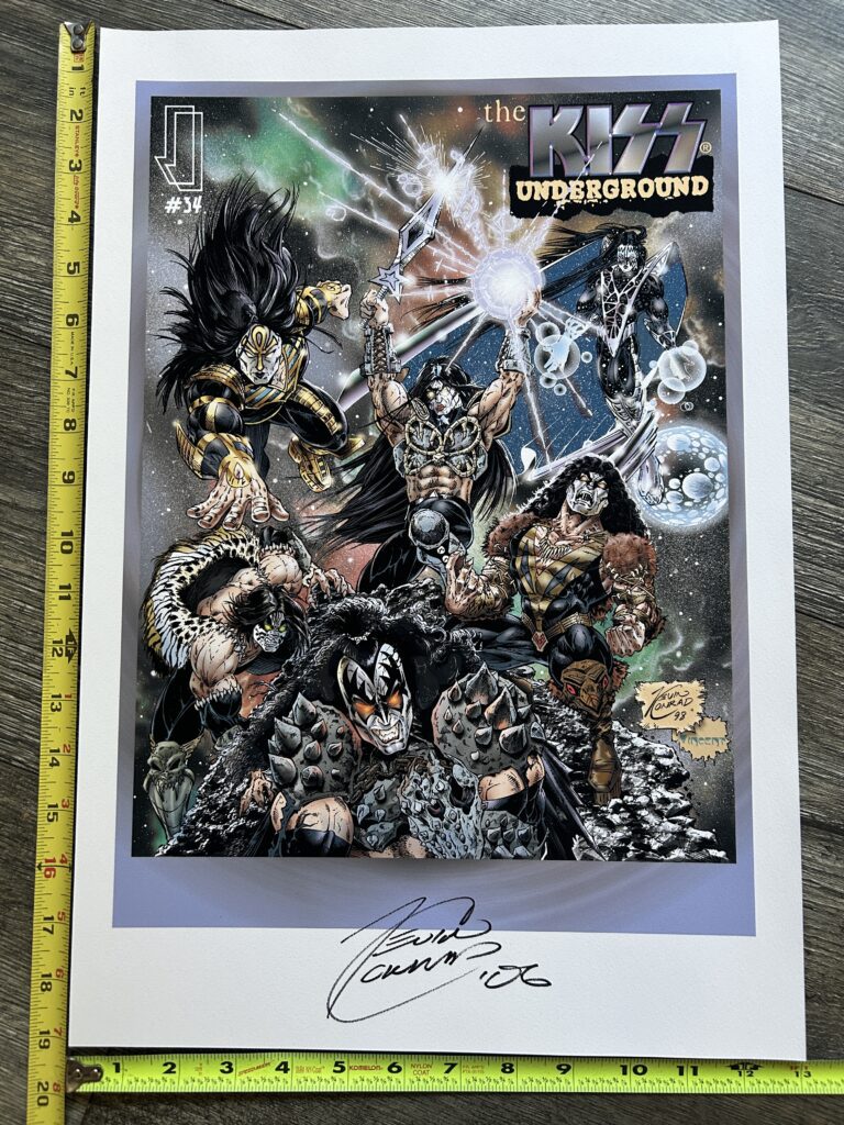KISS Poster Print The Kiss Underground Comic Art Kevin Konrad Artist Signed