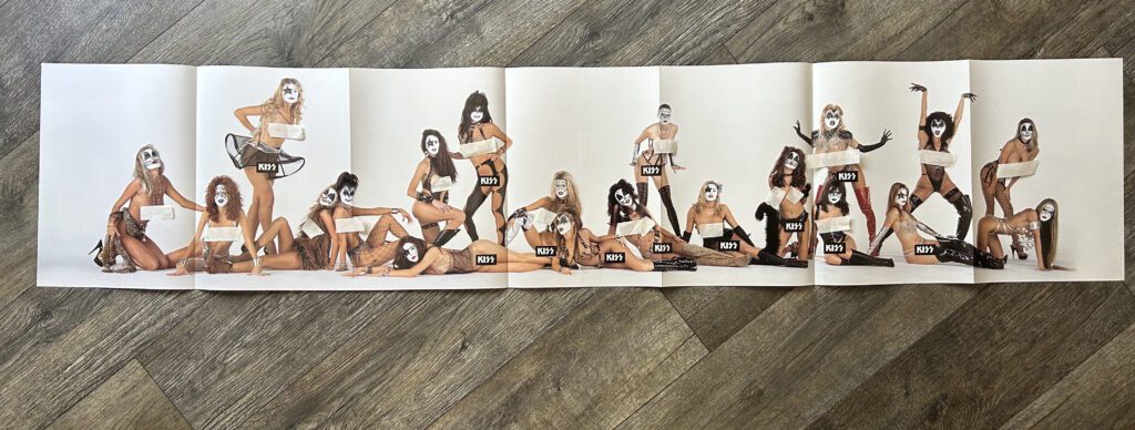 KISS Poster Kisstory 2 Book Insert Playboy Girls 2sided 6FT Vintage Kiss Style E