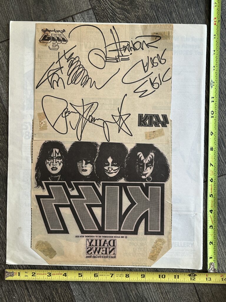 KISS Iron On Lot Australia Newspaper Clippings Aucoin Vintage Kiss Memorabilia
