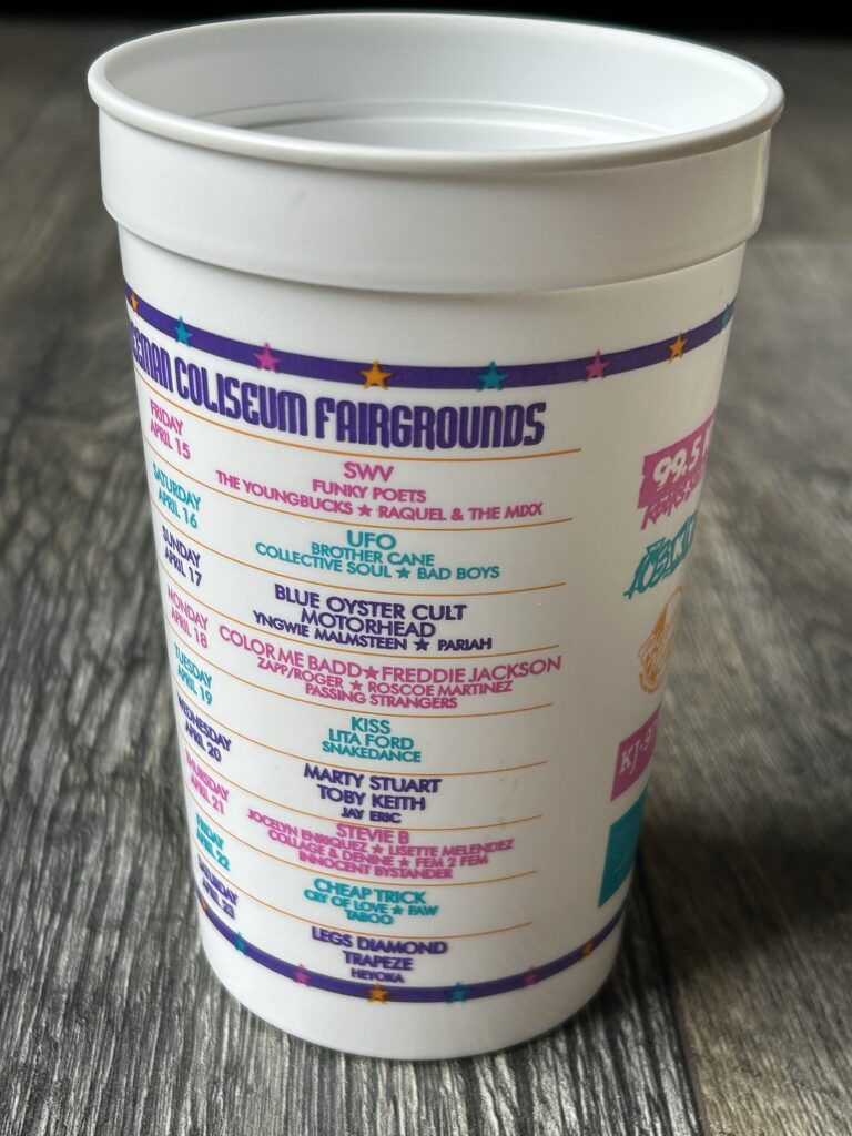 KISS Cup Concert Promo San Antonio TX Apr19 1994 UNUSED Vintage Kiss Memorabilia