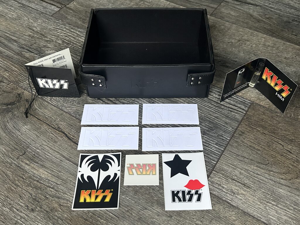KISS Cologne Promo Lot 10pc Leather Display Box Vintage Kiss Memorabilia 2006