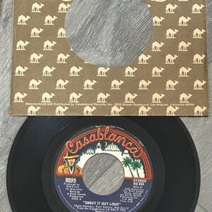 KISS Vinyl 7" Shout It Out Loud Sweet Pain Blue Label USA Vintage Kiss Aucoin