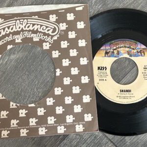KISS Vinyl 7" Single Shandi She's So European USA Vintage Kiss Aucoin Unmasked