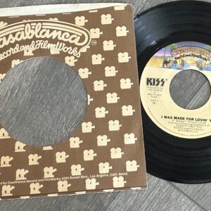 KISS Vinyl 7" I Was Made For Lovin You Large Font Vintage Kiss Logo R 72 Aucoin
