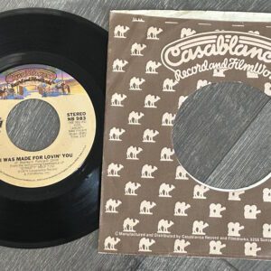 KISS Vinyl 7" 45 I Was Made For Lovin You Large Logo Font 73 Vintage Kiss Aucoin