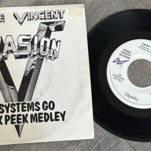 Kiss Vinyl 7" 45 VINNIE VINCENT INVASION Promo Sneak Peak USA Vintage Kiss