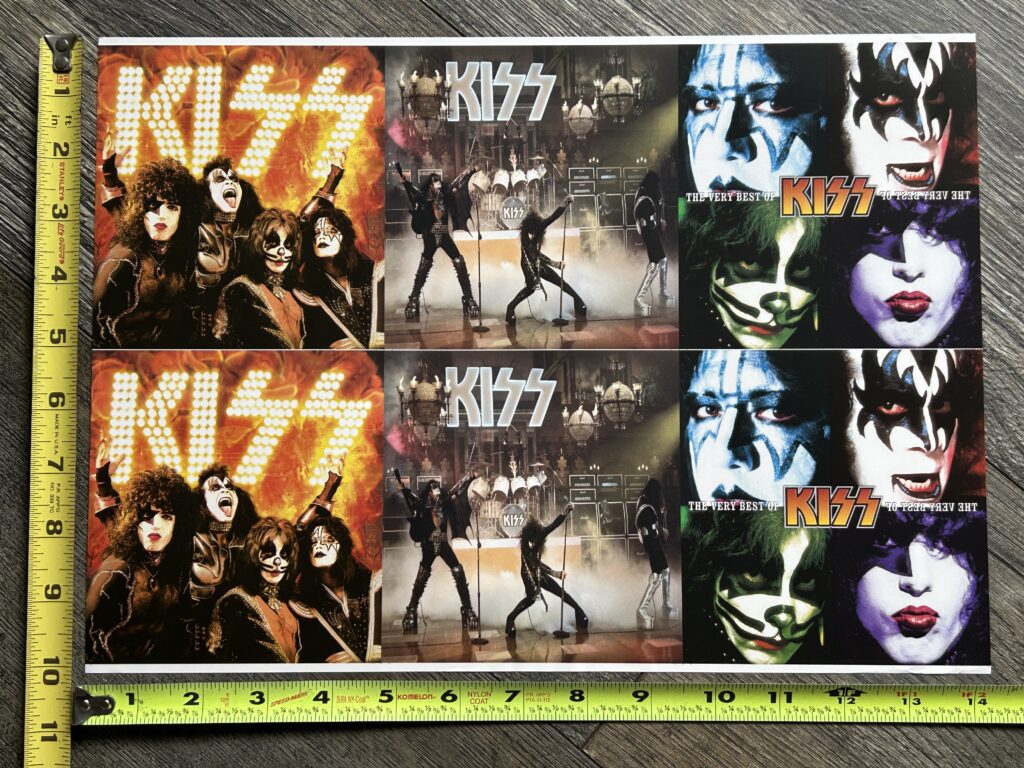 KISS CD Booklet PRINTER's PROOF Very Best Of Kiss 2sided Vintage Kiss Aucoin