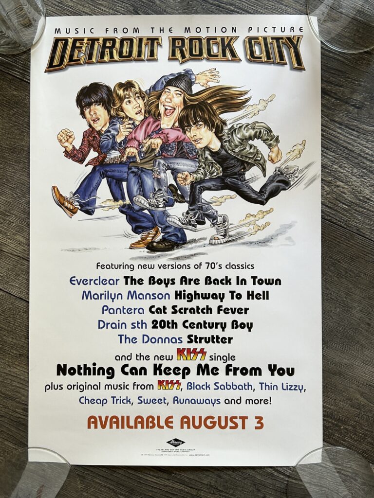 KISS Promo Poster Detroit Rock City Movie Soundtrack Teaser 1999 Vintage Kiss