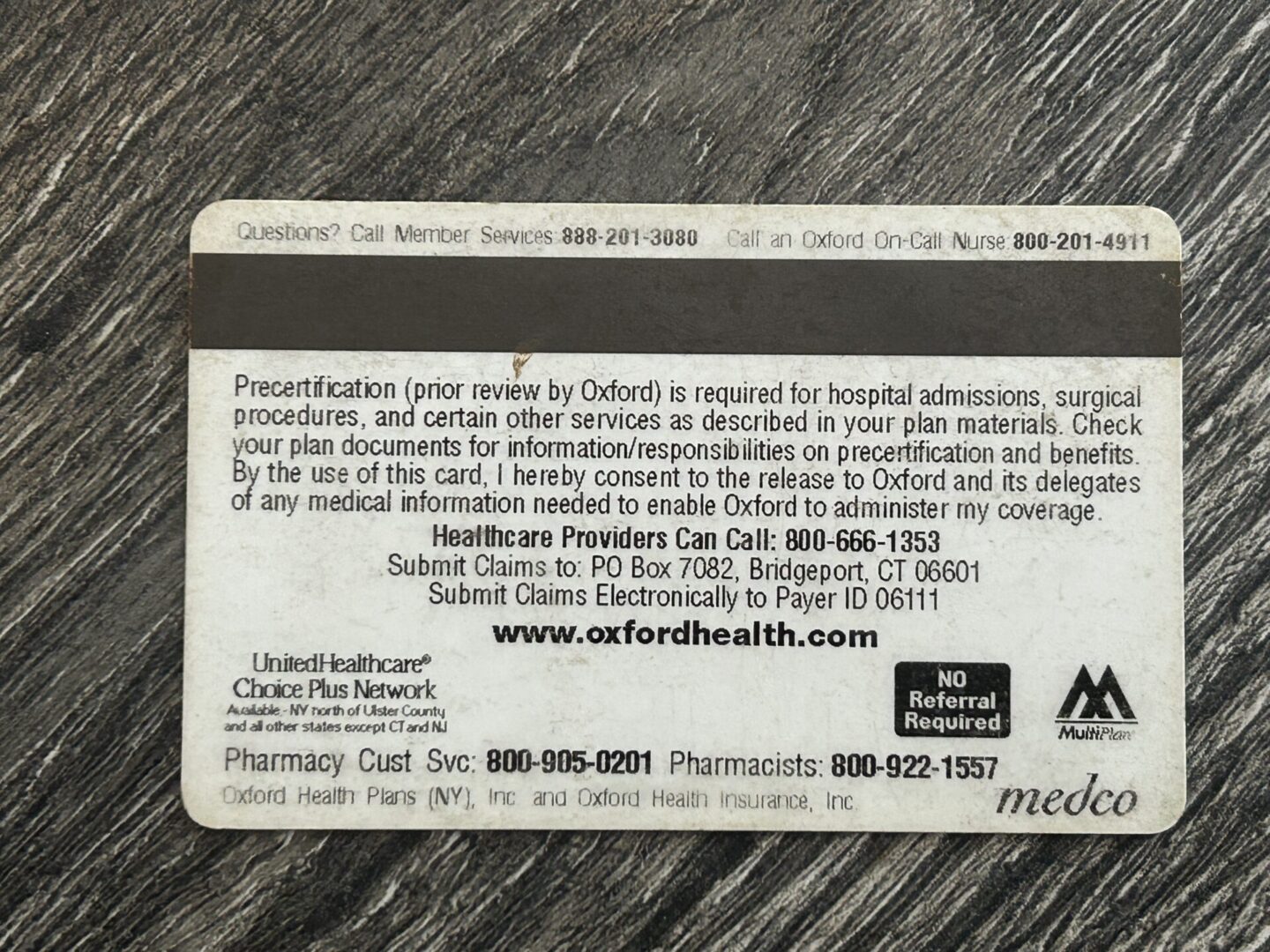 Kiss Card ACE FREHLEY Health Insurance Card Expired Vintage Kiss Memorabilia