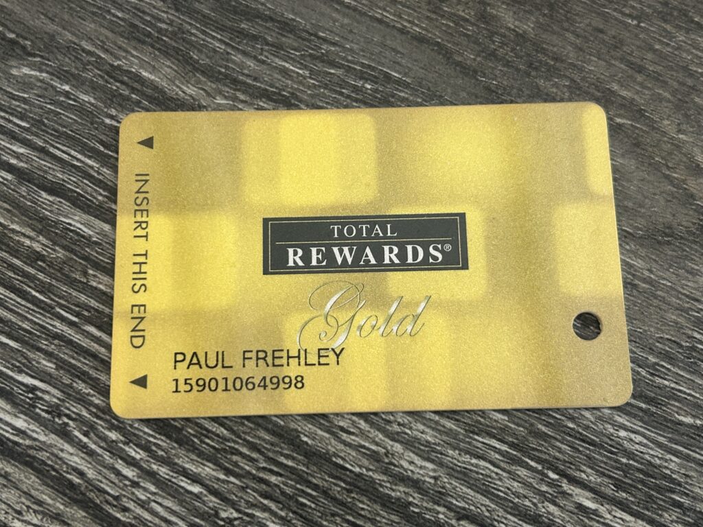 Kiss Card ACE FREHLEY Casino ID Harrah's Las Vegas 2008 Vintage Kiss Memorabilia