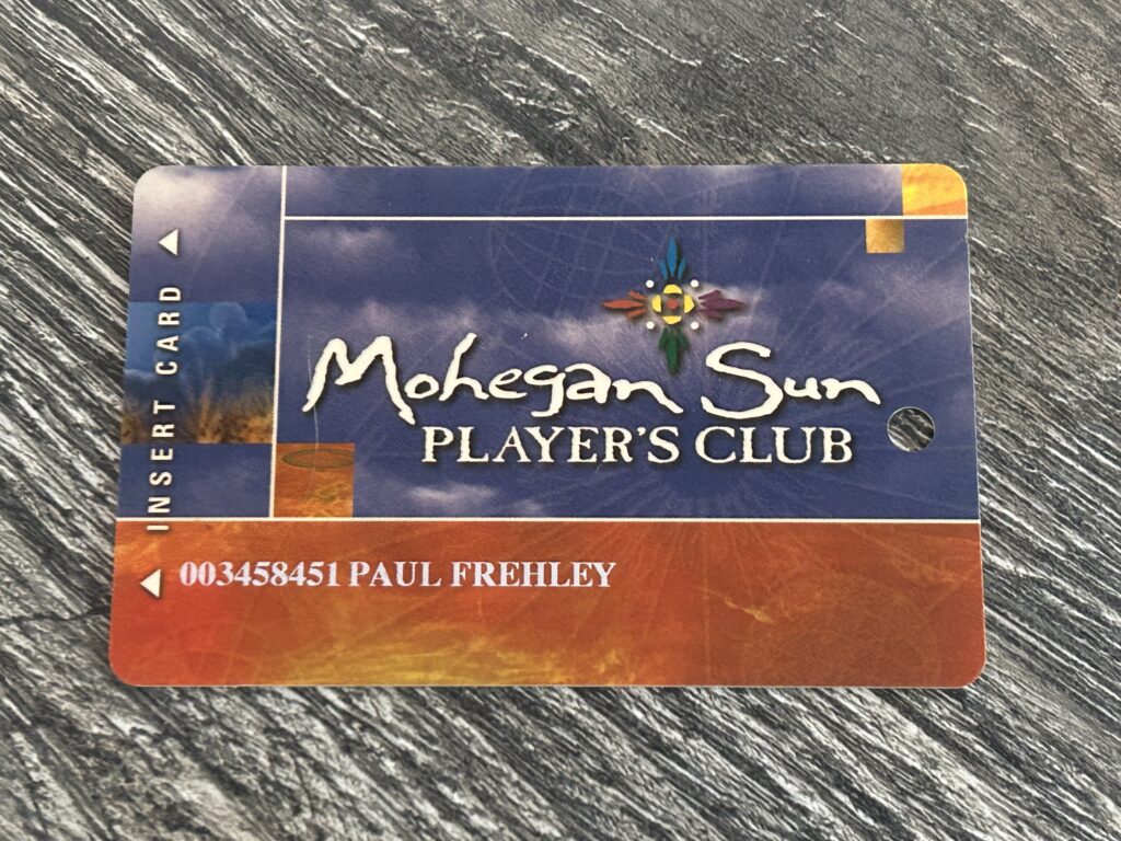 Kiss Card ACE FREHLEY Casino ID Card Mohegan Sun CT Vintage Kiss Memorabilia