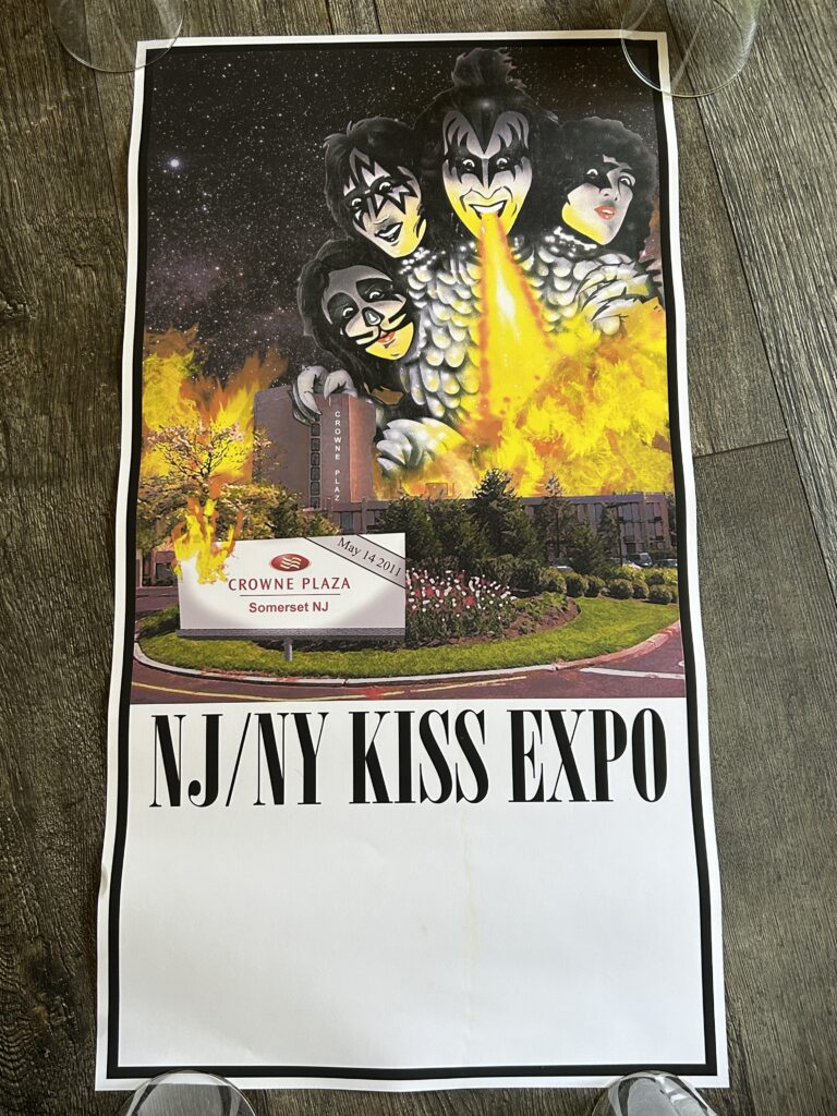 KISS Poster NY NJ Kiss Expo Convention 2011 Vintage Kiss Japan 1977 Creem Art