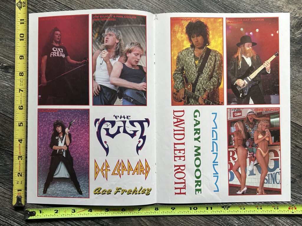 KISS Sticker Sheet ACE FREHLEY Unused Kerrang Vintage Kiss Memorabilia